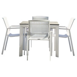 Westminster Madison Square 4 Seater High Pressure Laminate Table Top Garden Dining Set